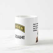 Mug café d'homme d'armée, garde forestière Hooah ! (Centre)