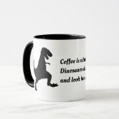 Mug Café dinosaure (Devant gauche)