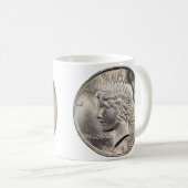 Mug café Dollar de la paix (Devant droit)