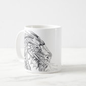 Mug café Dragon Fiery (Devant gauche)