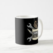 Mug Café drôle Mécanicien Moteur grincheux Vilebrequin (Devant droit)