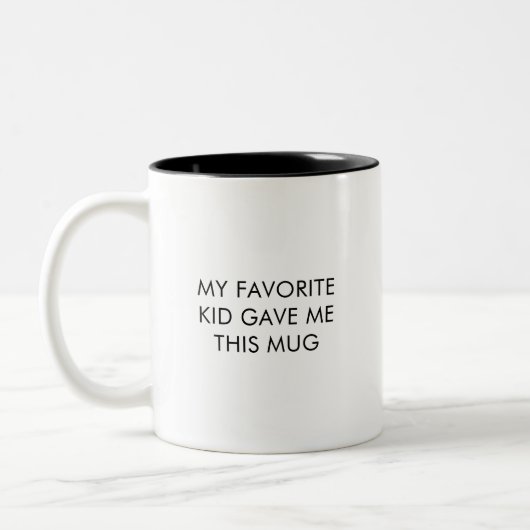 Mug Café Drôle Mon Enfant Préféré (Gauche)