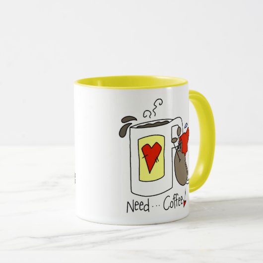 Mug Café du besoin (Devant droit)