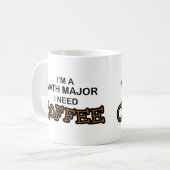 Mug Café du besoin - commandant de maths (Devant gauche)