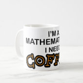 Mug Café du besoin - mathématicien (Devant gauche)