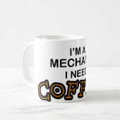 Mug Café du besoin - mécanicien (Devant gauche)