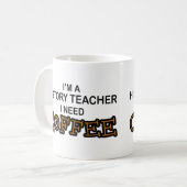 Mug Café du besoin - professeur d'histoire (Devant gauche)