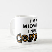 Mug Café du besoin - sage-femme (Devant gauche)