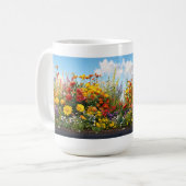 Mug café du jardin fleur sauvage. (Devant gauche)