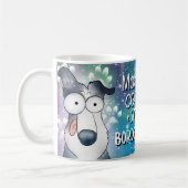 Mug Café du matin avec ma frontière Collie (Gauche)