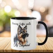 Mug Café du matin avec mon berger moderne