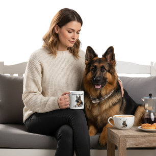Mug Café du matin avec mon berger moderne