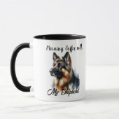 Mug Café du matin avec mon berger moderne (Gauche)