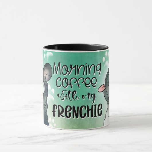 Mug Café du matin avec mon Frenchie (Centre)