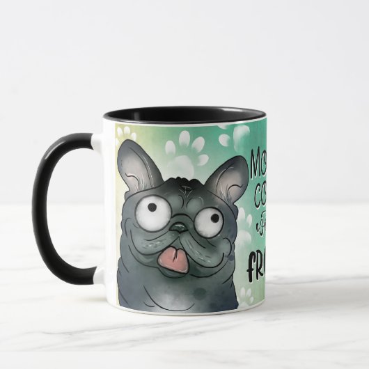 Mug Café du matin avec mon Frenchie (Gauche)