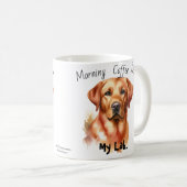 Mug Café du matin avec mon Lab. Musique moderne (Devant droit)