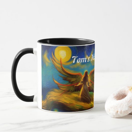 Mug Café du matin de Tom personnalisable (Avec donut)