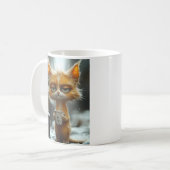 Mug Café du matin du chat grumpy (Devant gauche)
