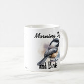 Mug Café du matin et oiseaux (Devant droit)