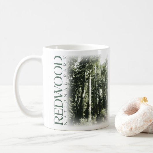 Mug café du parc national Redwood (Avec donut)