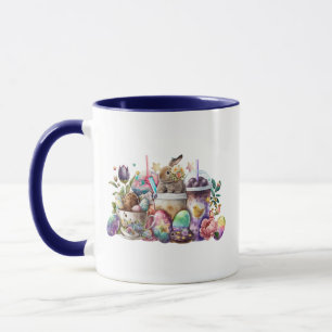 Mug Café Easter Bunny Aquarelle Boissons