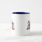 Mug Café Easter Bunny Aquarelle Boissons (Centre)