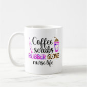 Mug Café, Écrans, Gants en caoutchouc - Citation de vi (Gauche)