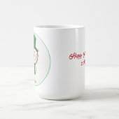 Mug café elf de Noël souriant (Centre)