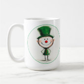 Mug café elf de Noël souriant (Gauche)