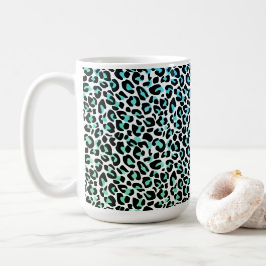 Mug café Empreinte de léopard (Avec donut)