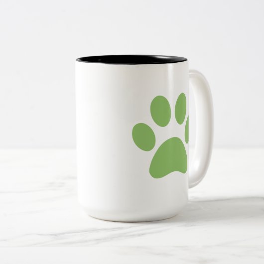 Mug café Empreinte de patte (Devant droit)