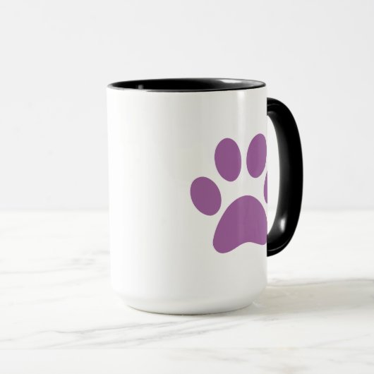 Mug café Empreinte de patte (Devant droit)