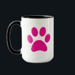 Mug café Empreinte de patte<br><div class="desc">Paw,  print,  chien,  chat,  animal de compagnie,  chiot,  chaton,  sympathie,  gardien,  souvenir</div>