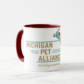 Mug café Empreintes de pattes du Michigan (Devant gauche)