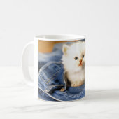 Mug Café en céramique Mug-Blue Jean Kitten (Devant gauche)