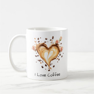 Mug Café En Forme De Coeur, Mais Premier Café, Mignonn