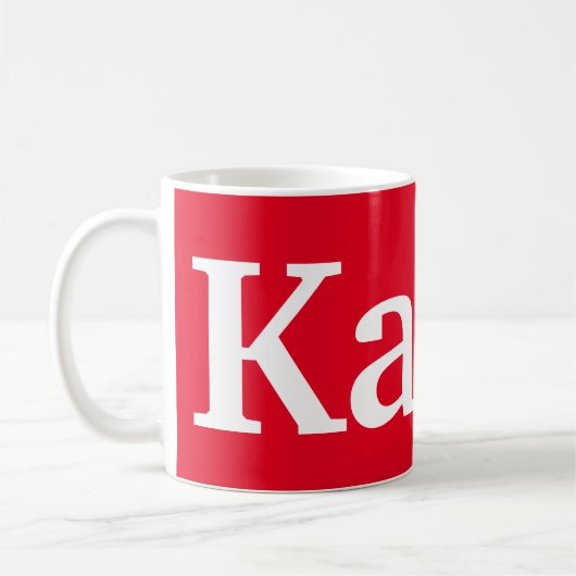 Mug Café en polonais (Gauche)