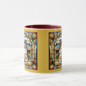Mug Café en Verre Cathédrale Chat Calico Mignon (Centre)