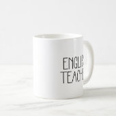 Mug café enseignant anglais (Devant droit)