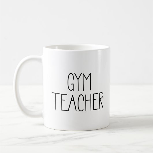 Mug café enseignant de gym (Gauche)