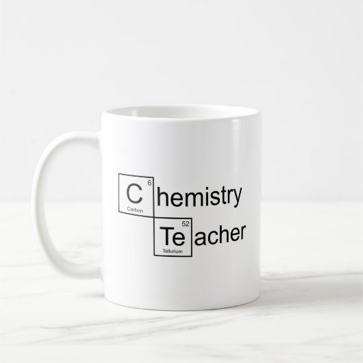 Mug café enseignant en chimie (Gauche)