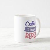 Mug Café Enseigner Répéter (Devant droit)