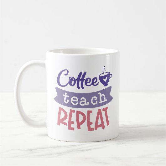 Mug Café Enseigner Répéter (Gauche)
