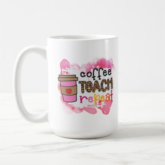 Mug Café Enseigner Répéter (Gauche)