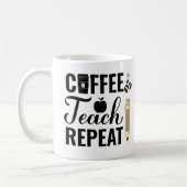 Mug Café, Enseigner, Répéter - Enseignants au crayon (Gauche)