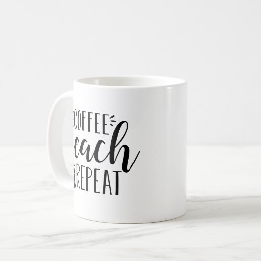Mug Café, Enseigner, Répéter | Maître (Devant gauche)