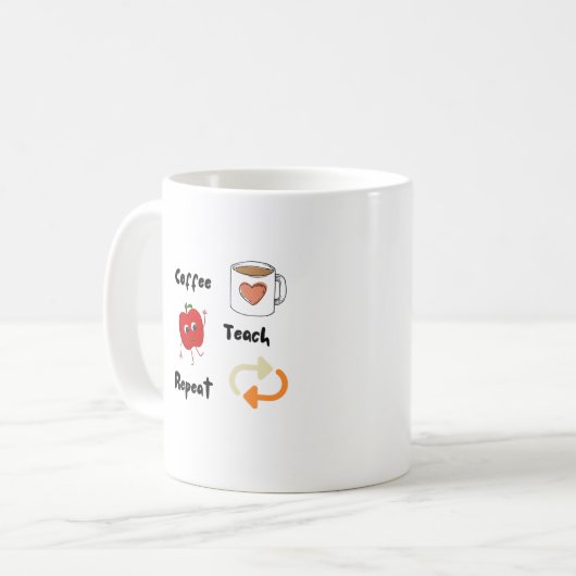 Mug Café, Enseigner, Répéter sur un (Devant gauche)