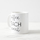 Mug Café. Enseignez. Répétez (Devant gauche)