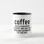 Mug Café épelé à l'envers (Centre)