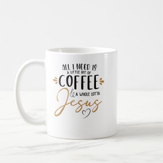 Mug Café Et Beaucoup De Café Jesus Lover Christi (Gauche)